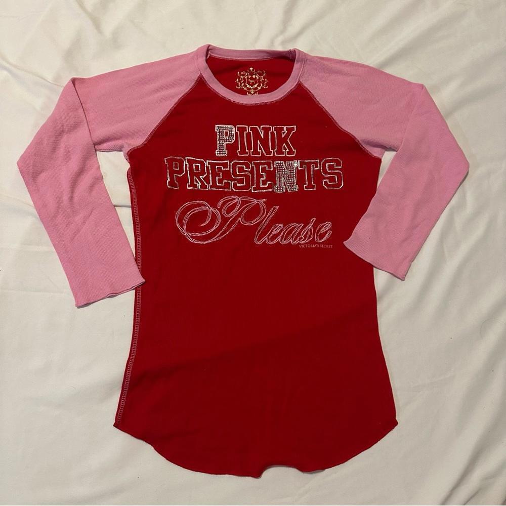 Y2K PINK Victoria Secret Long Sleeve Shirt